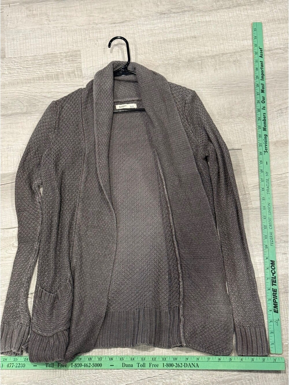 Old Navy Women's Gray Knit Open Cardigan Sweater Size S/P